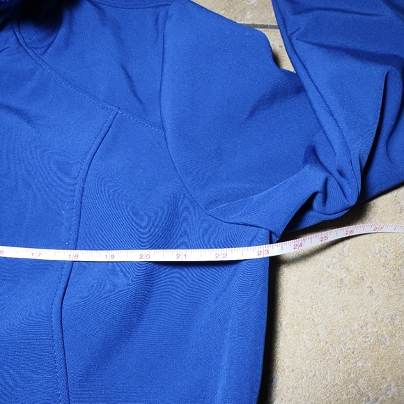 George Women's Olympian Blue Hooded Fall Jacket Coat Size XL - Picture 8 of 12